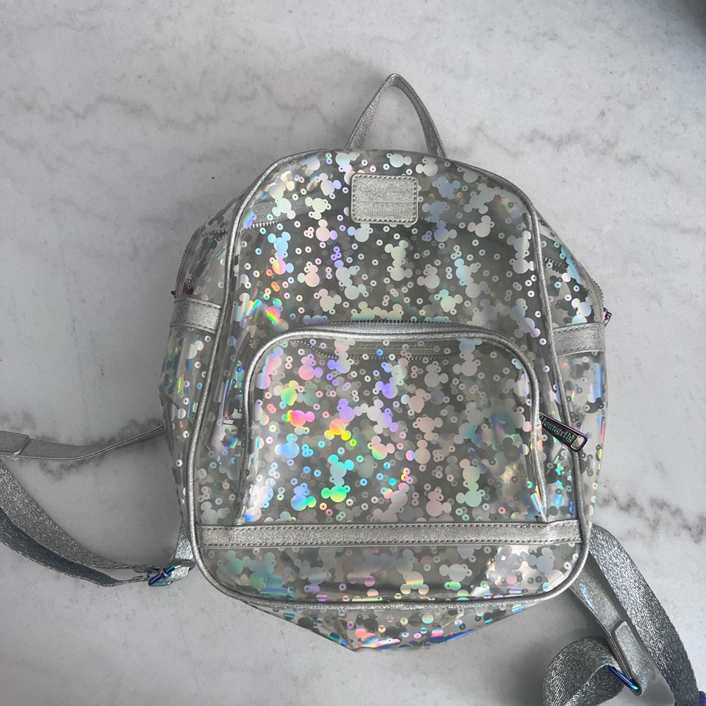 Disney loungefly hologram backpack